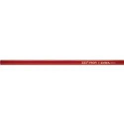 Zimmermannsbleistift L.24cm oval rot pol. LYRA Profi-Qualität
