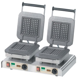 Neumärker Manufaktur Waffeleisen Kant, Klassisches Klemmeisen mit Digitaltimer für leckere Kant-Waffeln, Duo