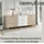 byLIVING Bastian 180 x 72,5 x 36,5 cm Eiche Bianco / Weiß