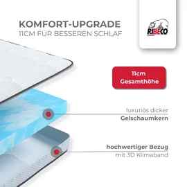 RIBECO Topper »Aaron MAXI, Topper ideal für Boxspringmatratzen«, (1 St.) weiß