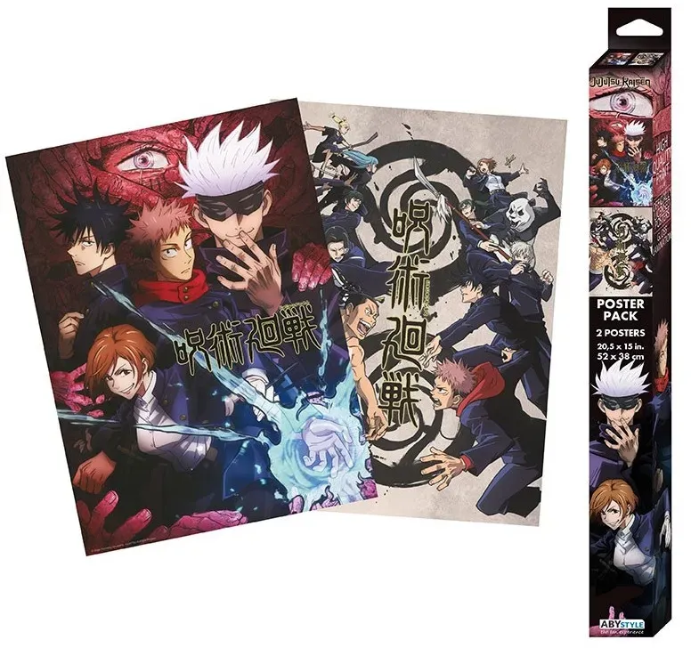 Poster Jujutsu Kaisen - Gruppe und Schulen (2 Poster)