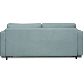 Home Affaire Schlafsofa »Virming« Dauerschlaf-Funktion mit Unterfederung und Matratze blau