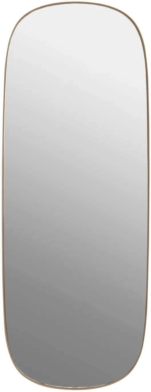 Muuto Framed Spiegel, large, rosa / glasklar