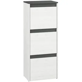 Feldmann-Wohnen Hyga 50 x 125 x 34 cm Pinie weiß / anthrazit matt