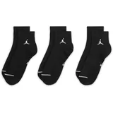 Nike U J Ed Cush Poly Ankle 3PR 144  schwarz/weiß L
