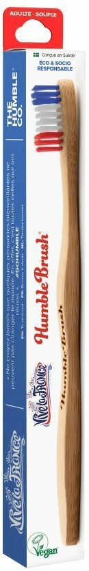 The Humble Co. Humble Brush® Brosse à dents en Bambou Adulte Soft Vive la France 1 pc(s) brosse(s) à dents