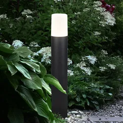 Sockel Poller Lampe Außen Beleuchtung Garten Weg ALU Steh Leuchte schwarz matt V-TAC 7567