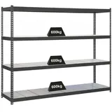 Proregal Schwerlastregal Metal Beast Four HxBxT 200 x 180 x 60 cm Fachlast 600 kg Anthrazit