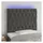 vidaXL LED Kopfteil Dunkelgrau 100x7x118/128 cm Samt