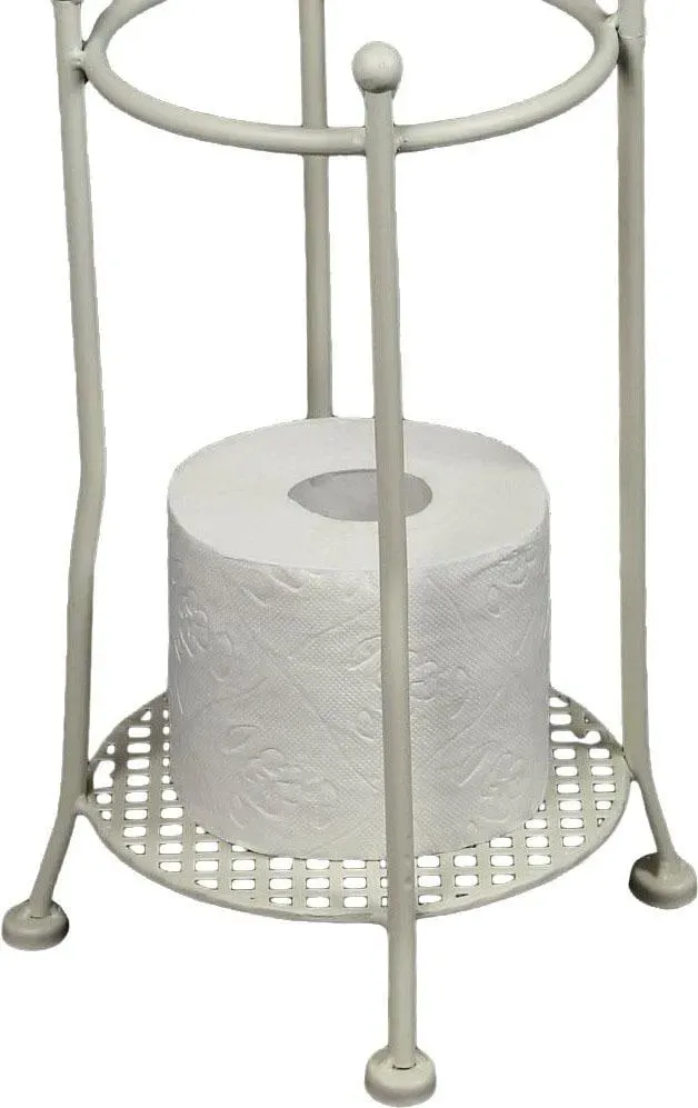 Toilettenpapierhalter AMBIENTE HAUS, weiß, Metall, Toilettenpapierhalter, Höhe 70 cm