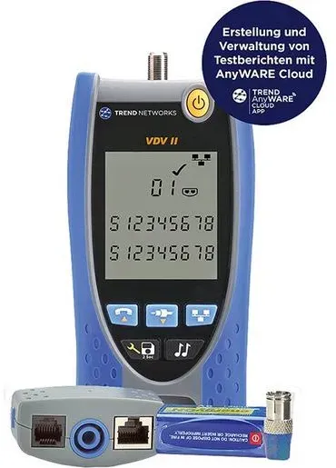 1St. IDEALIND VDV II VDV II Kabeltester für Sprach-, Daten- u