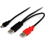 Startech StarTech.com 1,8m USB Y-Kabel für externe Festplatten - USB A auf Mini-B Anschlusskabel - USB-kabel