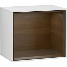 Villeroy & Boch Finion Regalmodul G580GNMT 41,8x35,6x27cm, Emotion, Regal Walnut Veneer, White matt lacquer