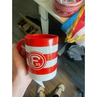 Fortuna Düsseldorf Tasse Blockstreifen 0,3 l Rot