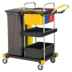VERMOP Equipe Office Reinigungswagen 16631 , Maße: 113 x 57 x 108 cm