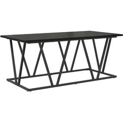 vidaXL Couchtisch Schwarz Eiche 100x50x40 cm aus Holz und Metall