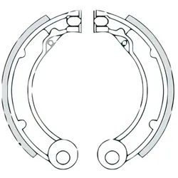 Bremsbacken hinten RMS Vespa 125 - 150cc 1951 - 63 (VNB1T-VBB)