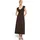 Zero Maxikleid Damen mit Gürtel Braun 36