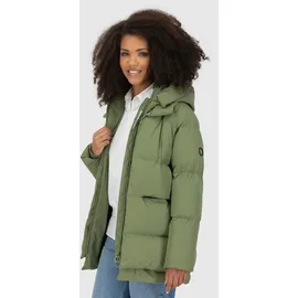 Alife & Kickin alife and kickin LykkeAK A Puffer Parka Damen Steppjacke, Winterjacke gefütterte Jacke & Grau - L