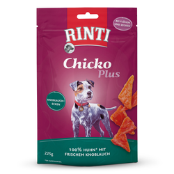 9 x 225 g | Rinti | Knoblauchecken Chicko Plus | Snack | Hund