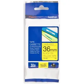 Brother Schriftband TZE661 36mm schwarz/gelb Packung mit 5 Stück