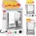 Royal Catering Hot Dog Steamer 100 Würstchen 25 Brötchen 1.000 W Erhitzer