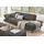 W.Schillig Couch Leder 2-Sitzer Grau