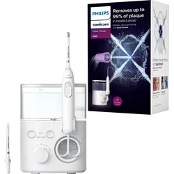 Zahnzwischenraum-Reiniger »Power Flosser 3000 HX3711/20«, 2 St. Aufsätze, mit Quad Stream-Technologie, 2 Reinigungsmodi, 10 Intensitätsstufen, 99305603-0 weiß