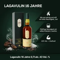 Lagavulin 16 Years Old Islay Single Malt Scotch 43% vol 0,7 l Geschenkbox