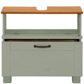 Home Affaire Waschbeckenunterschrank Rodby 60 x 55 cm Grün