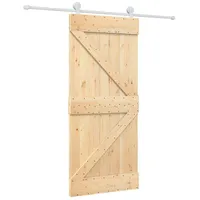 vidaXL Schiebetür rechts 90 x 210 cm Weiß