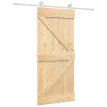 vidaXL Schiebetür rechts 90 x 210 cm Weiß