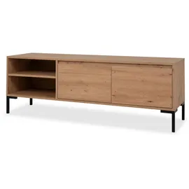 furn.design Tv-Lowboard, Natur, Holzwerkstoff, Nachbildung, eckig, 150x49x40 cm, Wohnzimmer, Wohnwände, Lowboards, Lowboards stehend