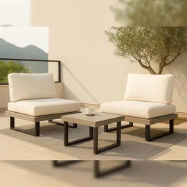 Mendler HWC-H54 Garten-Sessel 2er-Set 0 x 0 x 0 cm grau