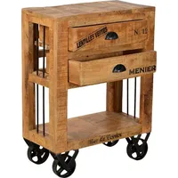 SIT Möbel Küchenwagen »Rustic« mit schwarzen Schriftzügen, Shabby Chic,