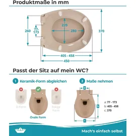 Calmwaters WC-Sitz Premium Bahamabeige