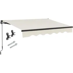 Gelenkarmmarkise mit Kurbel - Beige