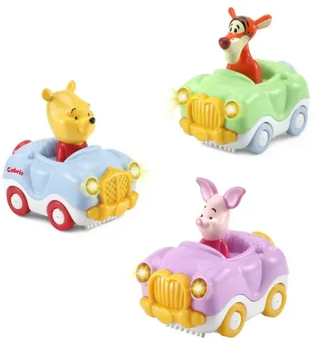 VTech - Tut Tut Baby Flitzer - Disney Set 1 (Winnie Puuhs Cabrio, Tiggers Cabrio, Ferkels Cabrio)