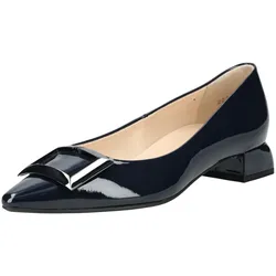 Pumps HÖGL "Högl Pumps Leder", Damen, Gr. 38,5, blau (nachtblau), Leder, casual, Schuhe