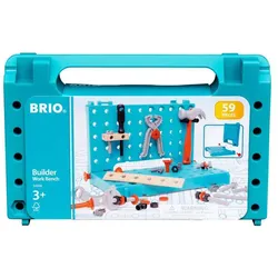 BRIO Builder - Werkbank-Koffer - Perfektes Einstiegs-Set für kleine Handwerker