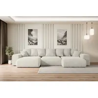 Altdecor Ecksofa mit Schlaffunktion und Bettkasten Corner Sofa Eckcouch