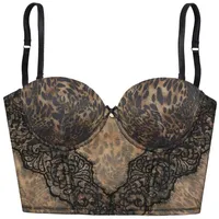 LASCANA Corsage Damen leo-bedruckt Gr.85 Cup C