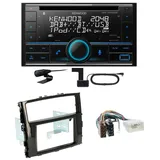 Kenwood DPX-7300DAB Bluetooth DAB CD USB Einbauset für Mitsubishi Pajero ab 2015
