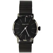 Gigandet Armbanduhr Damen Quarz Edelstahl Zugband Schwarz G43-041 - Schwarz