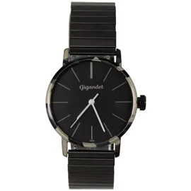 Gigandet Armbanduhr Damen Quarz Edelstahl Zugband Schwarz G43-041 - Schwarz