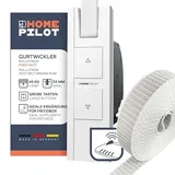 Home Pilot Rollladen Set: RolloTron pure DECT elektrischer Gurtwickler + Gurtband 23 mm breit, 6 m lang