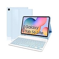 Schutzhülle mit Tastatur für Samsung Galaxy Tab S6 Lite, italienische QWERTY Tastatur Schutzhülle kompatibel mit Samsung Galaxy Tab S6
