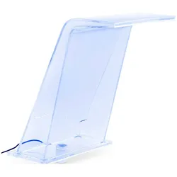 Uniprodo Schwalldusche - 45 cm - LED-Beleuchtung - Blau / Weiß