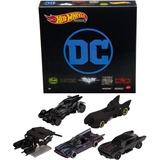 HOT WHEELS GRM17 - Batman Set, 5 bei Fans beliebte Batmobil-Modelle, Spielzeugfahrzeuge im Maßstab 1:64, Spezialverpackung, Spielzeug Geschenk für Kinder ab 3 Jahren