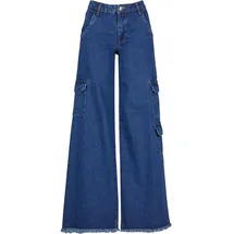 URBAN CLASSICS Cargo Jeans Mid Indigo Washed 32